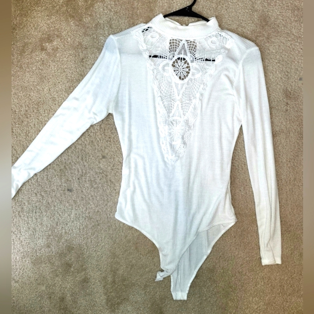 White dress up bodysuit